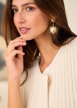 Boucles D'oreilles Soleil -Motusboutique Soldes Motus Boutique BTC BO Soleil Dore 5