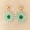 Boucles D'oreilles Maria -Motusboutique Soldes Motus Boutique Bijoux Boucles Oreilles Maria Vert 2