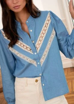 Blouse Assia -Motusboutique Soldes Motus Boutique Blouse Assia Denim 7