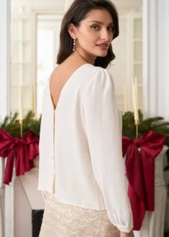 Blouse Olga -Motusboutique Soldes Motus Boutique Blouse Olga Ivoire 5