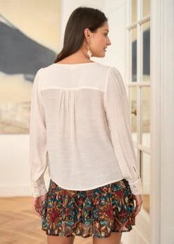Blouse Olivia -Motusboutique Soldes Motus Boutique Blouse Olivia Ivoire 7