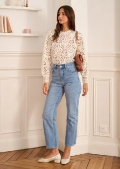 Blouse Rose -Motusboutique Soldes Motus Boutique Blouse Rose Ivoire 3