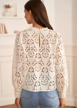 Blouse Rose -Motusboutique Soldes Motus Boutique Blouse Rose Ivoire 6