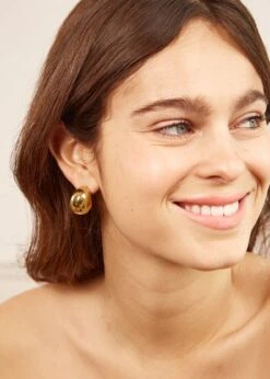 Boucles D'oreilles Colette -Motusboutique Soldes Motus Boutique Boucles Oreilles Colette Dore 5