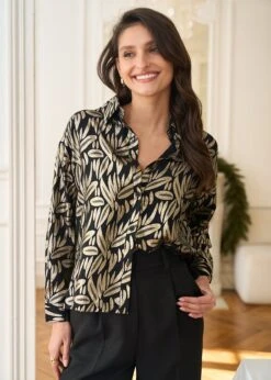 Chemise Katia -Motusboutique Soldes Motus Boutique Chemise Katia Noir 8