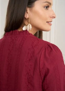 Chemise Noa -Motusboutique Soldes Motus Boutique Chemise Noa Bordeaux 7
