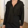 Chemise Ophélia -Motusboutique Soldes Motus Boutique Chemise Ophelia Noir Or 2