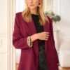 Blazer Naia -Motusboutique Soldes Motus Boutique Days Of Autumn Blazer Naia Bordeaux 5