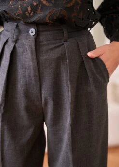 Pantalon Samuel -Motusboutique Soldes Motus Boutique Days Of Autumn Pantalon Samuel Gris 7