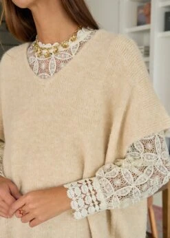 Pull Bernabé -Motusboutique Soldes Motus Boutique Days Of Autumn Pull Bernabe Beige 5
