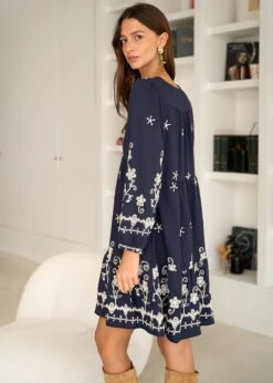 Robe Charlotte -Motusboutique Soldes Motus Boutique Days Of Autumn Robe Charlotte Marine 3
