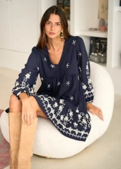 Robe Charlotte -Motusboutique Soldes Motus Boutique Days Of Autumn Robe Charlotte Marine 4