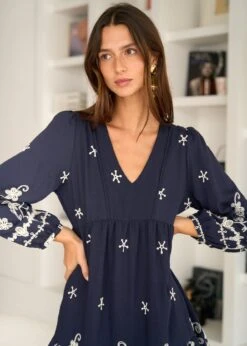 Robe Charlotte -Motusboutique Soldes Motus Boutique Days Of Autumn Robe Charlotte Marine 5