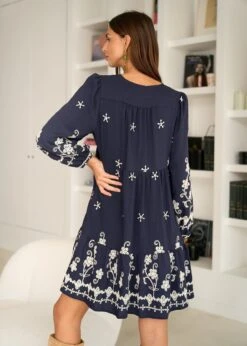 Robe Charlotte -Motusboutique Soldes Motus Boutique Days Of Autumn Robe Charlotte Marine 6