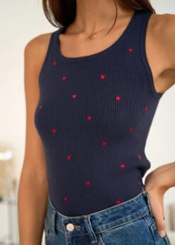 Top Daphné -Motusboutique Soldes Motus Boutique Days Of Autumn Top Daphne Marine 3