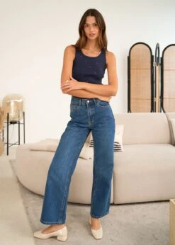 Top Daphné -Motusboutique Soldes Motus Boutique Days Of Autumn Top Daphne Marine 6