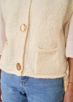 Gilet Artus -Motusboutique Soldes Motus Boutique Gilet Artus Beige 8
