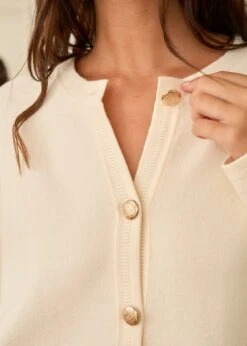 Gilet Audrey -Motusboutique Soldes Motus Boutique Gilet Audrey Beige 4
