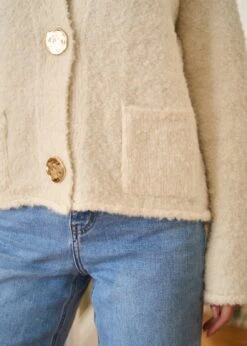 Gilet Bianca -Motusboutique Soldes Motus Boutique Gilet Bianca Blanc 4