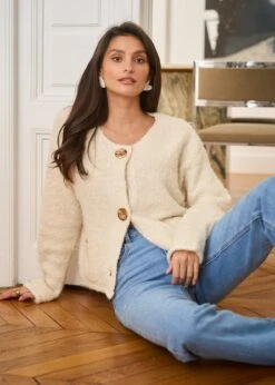 Gilet Bianca -Motusboutique Soldes Motus Boutique Gilet Bianca Blanc 7