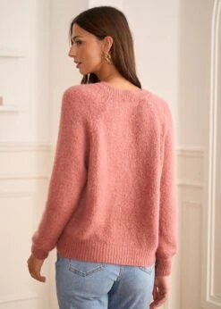 Gilet Cléo -Motusboutique Soldes Motus Boutique Gilet Cleo Vieux Rose 6