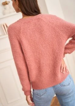 Gilet Cléo -Motusboutique Soldes Motus Boutique Gilet Cleo Vieux Rose 7