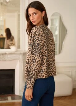 Gilet Eliot -Motusboutique Soldes Motus Boutique Gilet Eliot Imprime Leopard 6