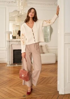 Gilet Eugène -Motusboutique Soldes Motus Boutique Gilet Eugene Ecru 3