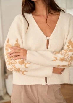 Gilet Eugène -Motusboutique Soldes Motus Boutique Gilet Eugene Ecru 6