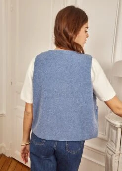 Veste Gabi -Motusboutique Soldes Motus Boutique Gilet Gabi Bleu 5