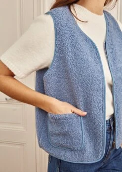 Veste Gabi -Motusboutique Soldes Motus Boutique Gilet Gabi Bleu 6