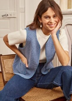 Veste Gabi -Motusboutique Soldes Motus Boutique Gilet Gabi Bleu 7