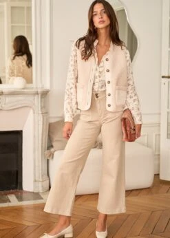 Veste Harper -Motusboutique Soldes Motus Boutique Gilet Harper Beige 10