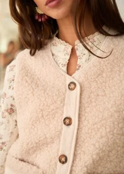 Veste Harper -Motusboutique Soldes Motus Boutique Gilet Harper Beige 3