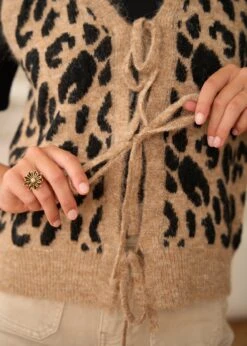 Gilet Loan -Motusboutique Soldes Motus Boutique Gilet Loan Imprime Leopard 8