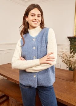 Veste Louis 9 Veste Louis -Motusboutique Soldes Motus Boutique Gilet Louis Bleu 2