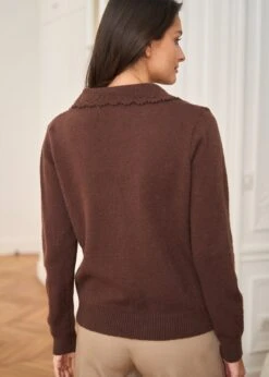 Gilet Mia -Motusboutique Soldes Motus Boutique Gilet Mia Marron 5