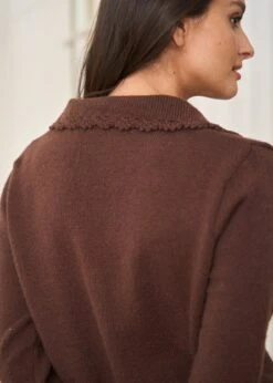 Gilet Mia -Motusboutique Soldes Motus Boutique Gilet Mia Marron 6