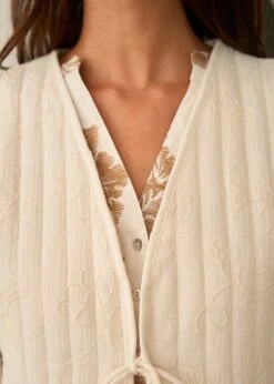 Veste Mila -Motusboutique Soldes Motus Boutique Gilet Mila Ivoire 4