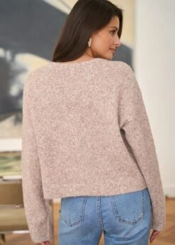 Gilet Myrielle -Motusboutique Soldes Motus Boutique Gilet Myrielle Taupe 6