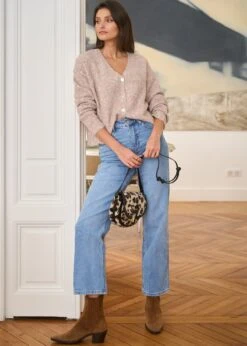 Gilet Myrielle -Motusboutique Soldes Motus Boutique Gilet Myrielle Taupe 7