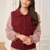 Gilet Olga -Motusboutique Soldes Motus Boutique Gilet Olga Bordeaux 7