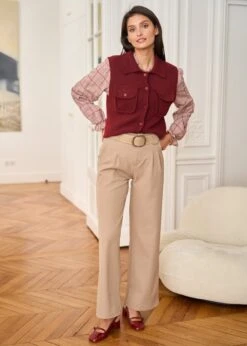 Gilet Olga -Motusboutique Soldes Motus Boutique Gilet Olga Bordeaux 9