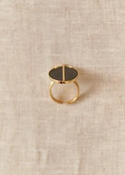 Bague Andrée -Motusboutique Soldes Motus Boutique Hiver Andree NoirOr 5