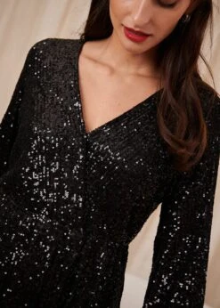 Robe Cassandre -Motusboutique Soldes Motus Boutique Hiver Cassandre Noir 3