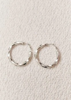 Boucles D'oreilles Elinda -Motusboutique Soldes Motus Boutique Hiver Elinda Argent 2