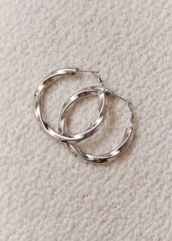 Boucles D'oreilles Elinda -Motusboutique Soldes Motus Boutique Hiver Elinda Argent 3