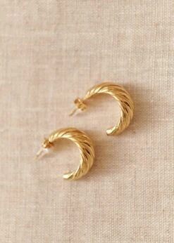 Boucles D'oreilles Louka -Motusboutique Soldes Motus Boutique Hiver Emmy Louka Or 4