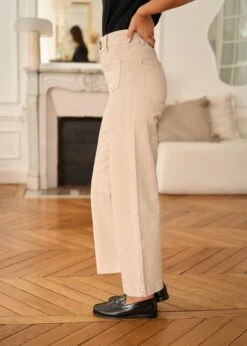 Jean Violette -Motusboutique Soldes Motus Boutique Jean Violette Beige 5