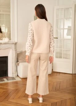 Jean Violette -Motusboutique Soldes Motus Boutique Jean Violette Beige 6